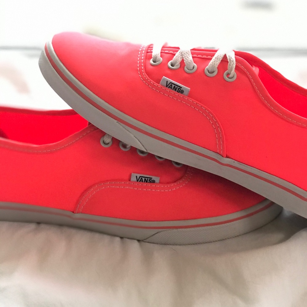 Neon tangerine vans